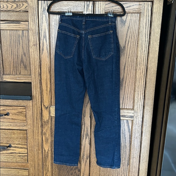 Abercrombie The Ankle Straight Ultra High Rise Curve Love Jeans Dark Wash 00 24 - Picture 6 of 9